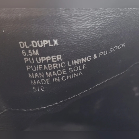 Design Lab‎ Ankle Double Zipper Boots, Black, Size 6.5M - Picture 7 of 9